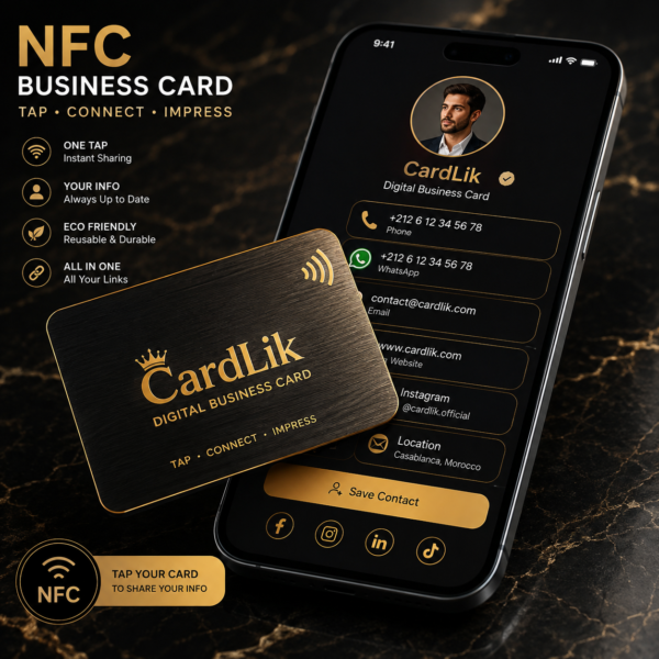 NFC Business Card Personnalisée - Votre Carte Visite Digitale
